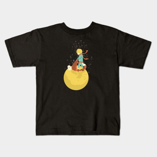 Le petit prince Kids T-Shirt by noreu